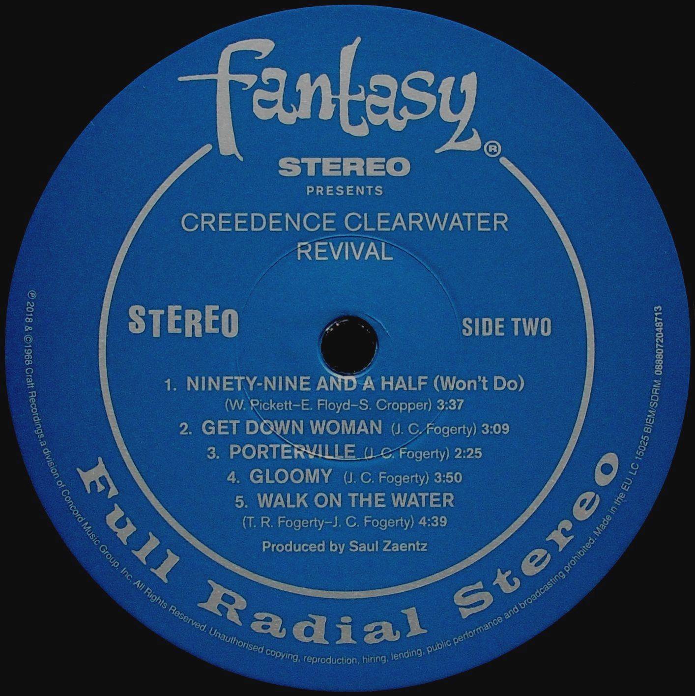 Creedence Clearwater Revival Creedence Clearwater Revival [lp label b eu]